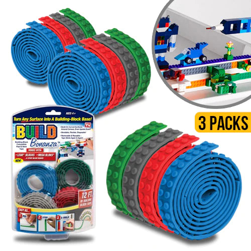 Build Bonanza 12 ft Building Block Tape NEW