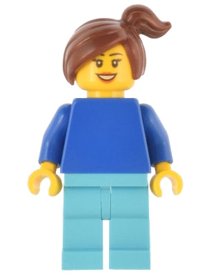 Preowned LEGO® Minifigure – BrickLink Designer Program adp029 Imagine It! Build It! Woman