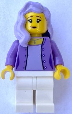 Preowned LEGO® Minifigure – BrickLink Designer Program adp036 Female Medium Lavender Jacket
