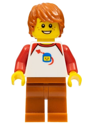 Preowned LEGO® Minifigure – BrickLink Designer Program adp042 Male White Classic Space Shir