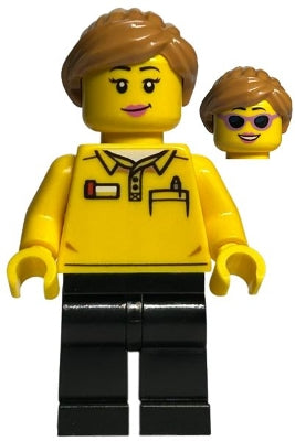 Preowned LEGO® Minifigure – BrickLink Designer Program adp055 LEGO® Store Employee Female P