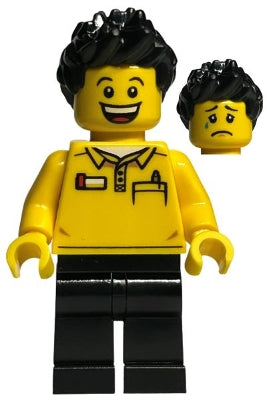 Preowned LEGO® Minifigure – BrickLink Designer Program adp057 LEGO® Store Employee Black Le