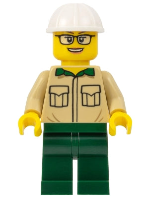Preowned LEGO® Minifigure – BrickLink Designer Program adp064 Construction Engineer/Archite