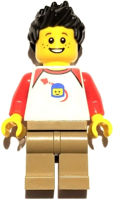Preowned LEGO® Minifigure – BrickLink Designer Program adp067 Son Classic Space Shirt w/Red
