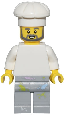 Preowned LEGO® Minifigure – BrickLink Designer Program adp095 1950s Diner Chef Plain White