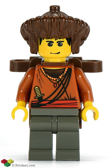 LEGO® Minifigure Adventurers adv029 Sherpa Sangye Dorje w/Backpack