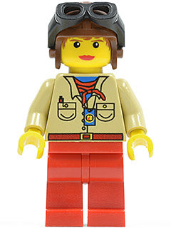 Preowned LEGO® Minifigure – Adventurers adv049 Pippin Reed Aviator Cap and Goggles