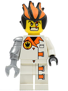 Preowned LEGO® Minifigure – Agents agt013 Dr. Inferno (Pearl Light Gray Claw)