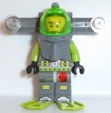 Preowned LEGO® Minifigure – Atlantis atl010 Atlantis Diver 1 Axel w/Horizontal Lights