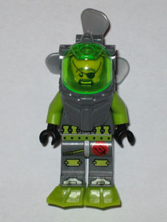 Preowned LEGO® Minifigure – Atlantis atl011 Atlantis Diver 3 Ace Speedman w/Propeller