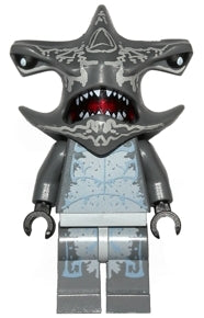 Preowned LEGO® Minifigure – Atlantis atl017 Atlantis Hammerhead Warrior