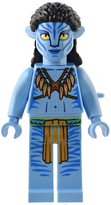 Preowned LEGO® Minifigure – Avatar avt024 Neytiri Dark Orange Straps and Medium Nougat Feat