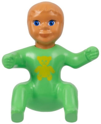 Preowned LEGO® Minifigure – Belville belvbaby04 Belville Baby Boy Bear Pattern