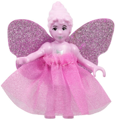 Preowned LEGO® Minifigure – Belville belvfairy08a Belville Fairy Bright Pink w/Stars Patter