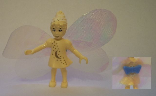 Preowned LEGO® Minifigure – Belville belvfairy09a Belville Fairy Light Yellow w/Moon Patter