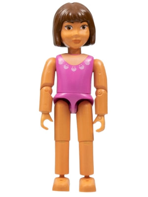 Preowned LEGO® Minifigure – Belville belvfemale03 Belville Female Dark Pink Swimsuit and Br