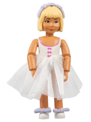 Preowned LEGO® Minifigure – Belville belvfemale20a Belville Female White Swimsuit w/Dark Pi