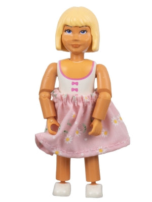 Preowned LEGO® Minifigure – Belville belvfemale20c Belville Female White Swimsuit w/Dark Pi