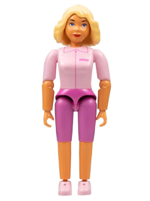 Preowned LEGO® Minifigure – Belville belvfemale22 Belville Female Dark Pink Shorts Pink Shi