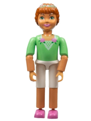 Preowned LEGO® Minifigure – Belville belvfemale31 Belville Female Princess Flora Medium Gre