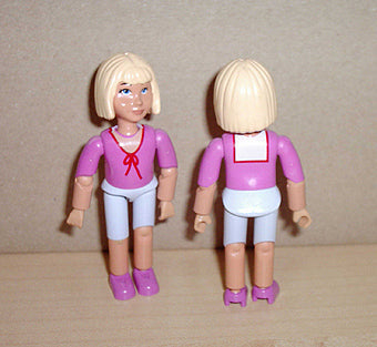 Preowned LEGO® Minifigure – Belville belvfemale38 Belville Female Light Violet Shorts Dark
