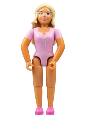 Preowned LEGO® Minifigure – Belville belvfemale39 Belville Female Princess Pink Top Bright