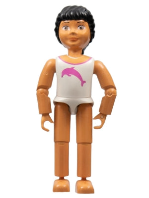 Preowned LEGO® Minifigure – Belville belvfemale46 Belville Female White Swimsuit w/Dark Pin