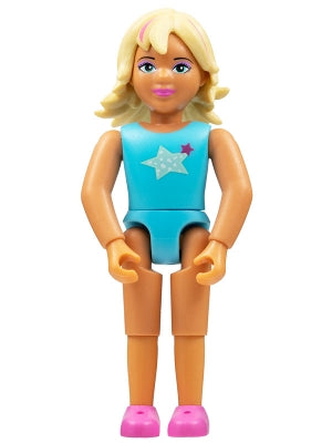 Preowned LEGO® Minifigure – Belville belvfemale48 Belville Female Bright Light Blue Swimsui