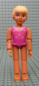 Preowned LEGO® Minifigure – Belville belvfemale53 Belville Female Girl w/Dark Pink Swimsuit