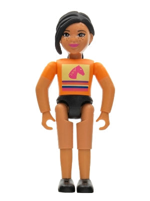Preowned LEGO® Minifigure – Belville belvfemale62 Belville Female Girl w/Black Ponytail and