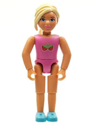 Preowned LEGO® Minifigure – Belville belvfemale65 Belville Female Light Yellow Hair Pink Sh