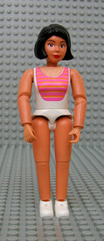 Preowned LEGO® Minifigure – Belville belvfemale67 Belville Female White Swimsuit w/Dark Pin