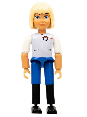 Preowned LEGO® Minifigure – Belville belvfemale69 Belville Female Light Violet Top w/White