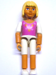 Preowned LEGO® Minifigure – Belville belvfemale73 Belville Female Girl w/Dark Pink Top w/Wh