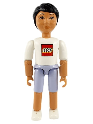Preowned LEGO® Minifigure – Belville belvmale08 Belville Male Light Violet Shorts White Shi