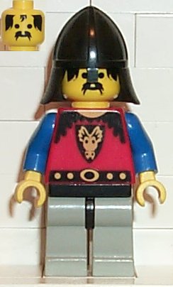 Preowned LEGO® Minifigure – Castle cas013 Dragon Knights Knight 1 Light Gray Legs w/Black H