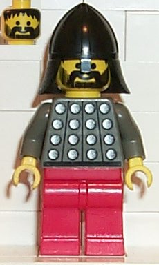LEGO® Minifigure Castle cas030 Fright Knights Knight 3 Red Legs Black Neck-Prote
