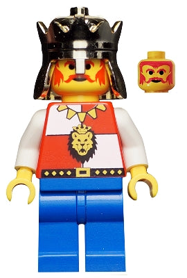 Preowned LEGO® Minifigure – Castle cas060a Royal Knights King w/Blue Legs w/out Cape and Pl