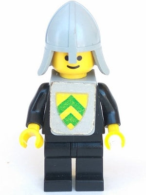 Preowned LEGO® Minifigure – Castle cas086s Classic Yellow Castle Knight Black w/Vest Sticke