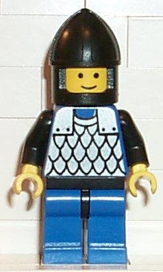 Preowned LEGO® Minifigure – Castle cas141 Scale Mail Blue Blue Legs w/Black Hips Black Chin
