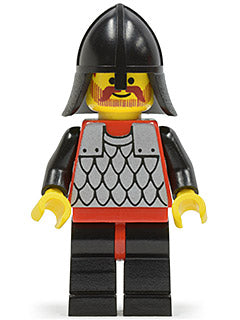 Preowned LEGO® Minifigure – Castle cas149 Scale Mail Red w/Black Arms Black Legs w/Red Hips