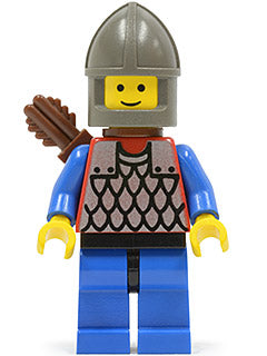Preowned LEGO® Minifigure – Castle cas151a Scale Mail Red w/Blue Arms Blue Legs w/Black Hip