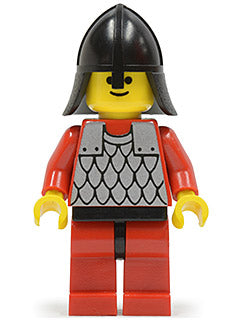 LEGO® Minifigure Castle cas162 Scale Mail Red w/Red Arms Red Legs w/Black Hips B