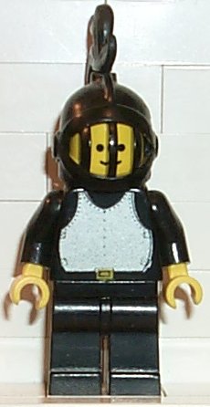 Preowned LEGO® Minifigure – Castle cas177 Breastplate Black Black Legs Black Grille Helmet