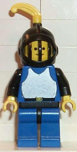Preowned LEGO® Minifigure – Castle cas182 Breastplate Blue w/Black Arms Blue Legs w/Black H