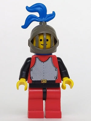 Preowned LEGO® Minifigure – Castle cas192 Breastplate Red w/Black Arms Red Legs w/Black Hip