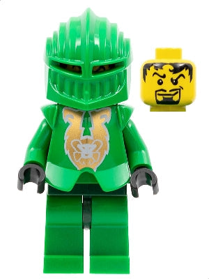 Preowned LEGO® Minifigure – Castle cas266 Knights Kingdom II Rascus w/Gold Pattern Armor Pl