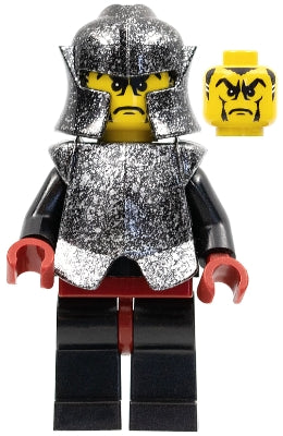 Preowned LEGO® Minifigure – Castle cas271 Knights Kingdom II Shadow Knight Speckle Black-Si