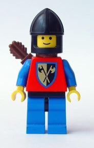 Preowned LEGO® Minifigure – Castle cas288 Crusader Axe Blue Legs w/Black Hips Black Chin-Gu