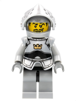 Preowned LEGO® Minifigure – Castle cas350 Fantasy Era Crown Knight Plain w/Breastplate Helm